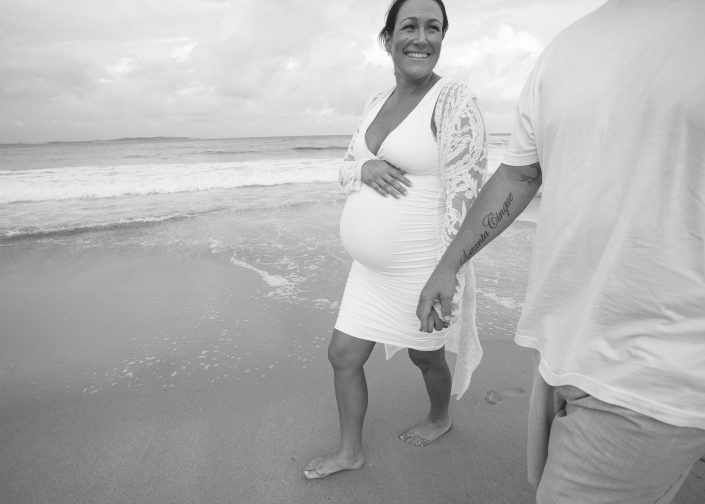 Pregnant Woman on Beach