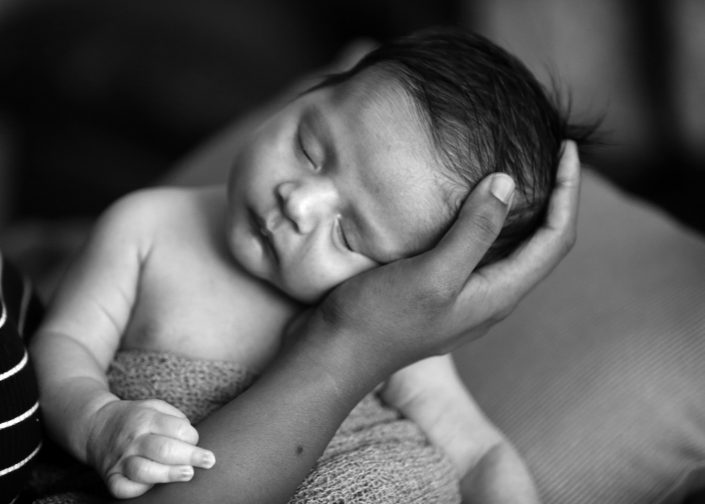 Sleeping Baby on Hand